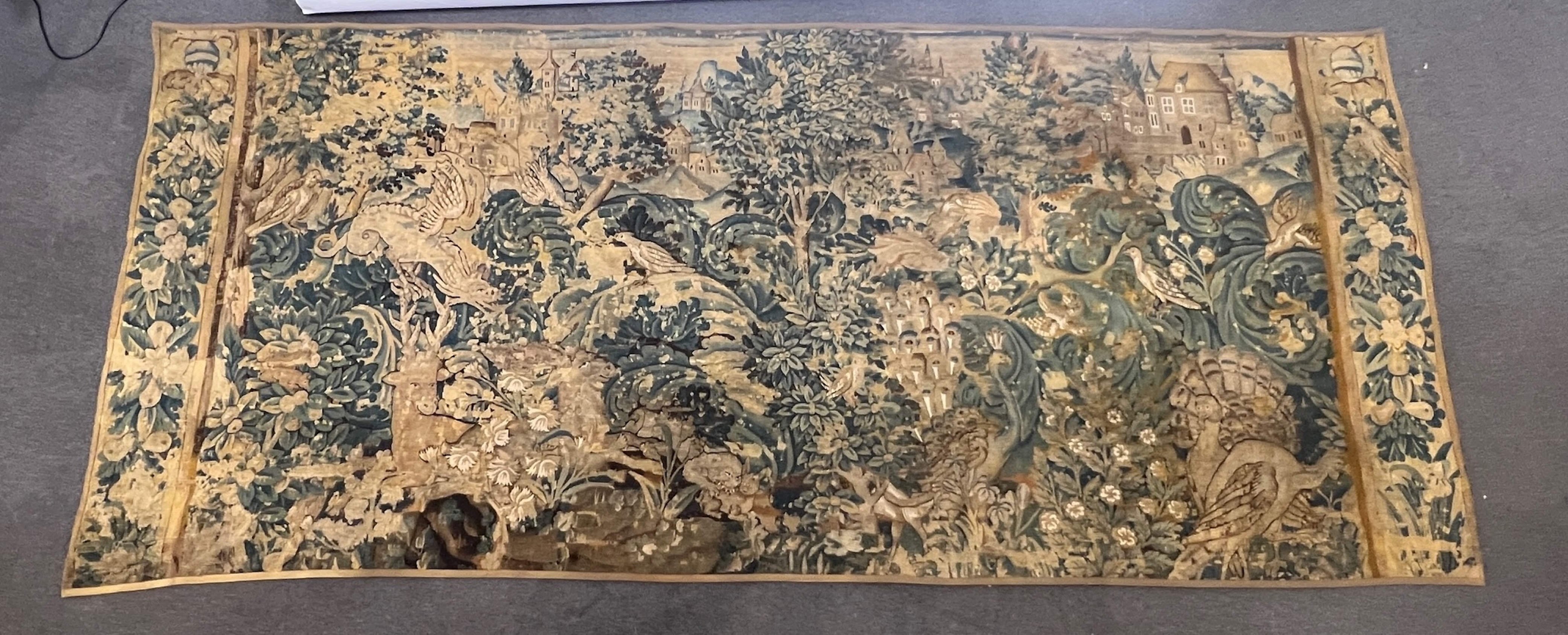 A 17th century Flemish verdure tapestry